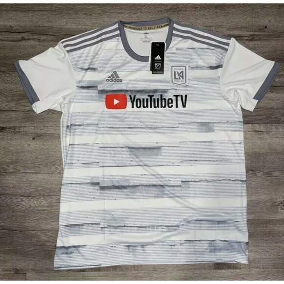 Adidas Men's Los Angeles FC MLS Authentic Away GE5944 Soccer Jersey Size M - Picture 2 of 5